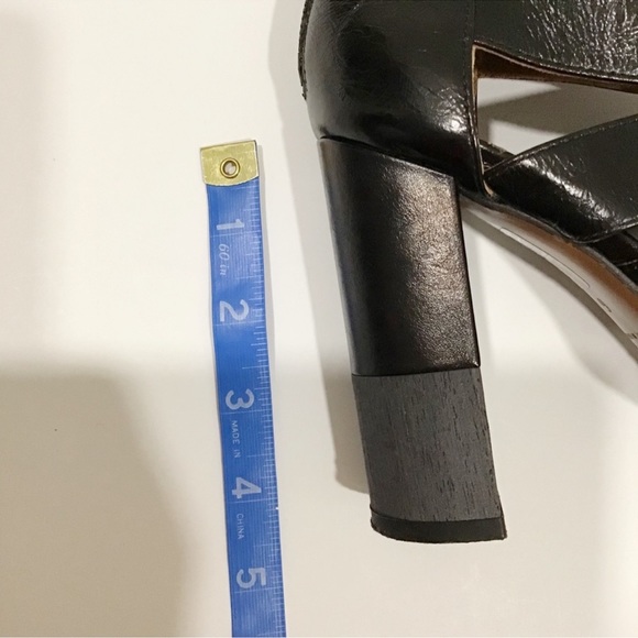 SAVE $629 - AQUATALIA BLACK LEATHER “EMME” BLOCK HEEL PUMPS EXCELLENT CONDITION - Picture 10 of 11